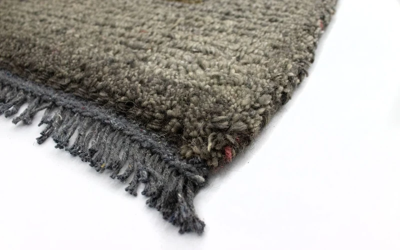 Nepal Teppich 70 x 140 cm - grün