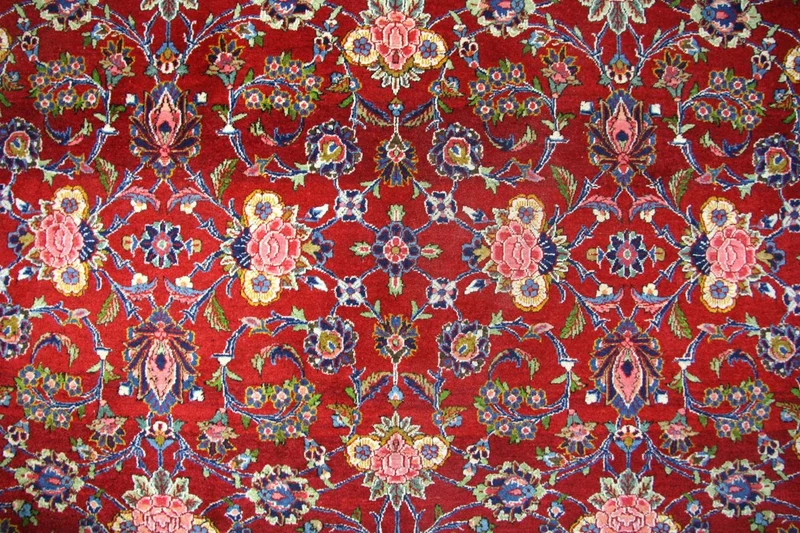 Perserteppich - Keshan 210 x 296 cm - rot
