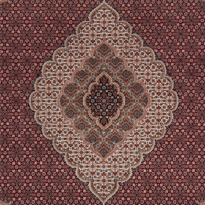 Perserteppich - Täbriz 204 x 302 cm Teppich Wohnzimmer - rot