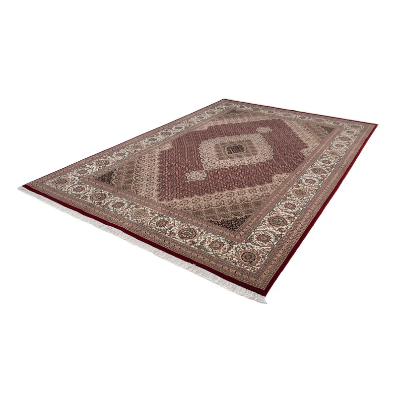 Perserteppich - Täbriz 204 x 302 cm Teppich Wohnzimmer - rot