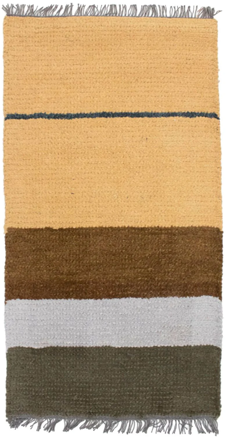 Nepal Teppich 70 x 140 cm - mehrfarbig