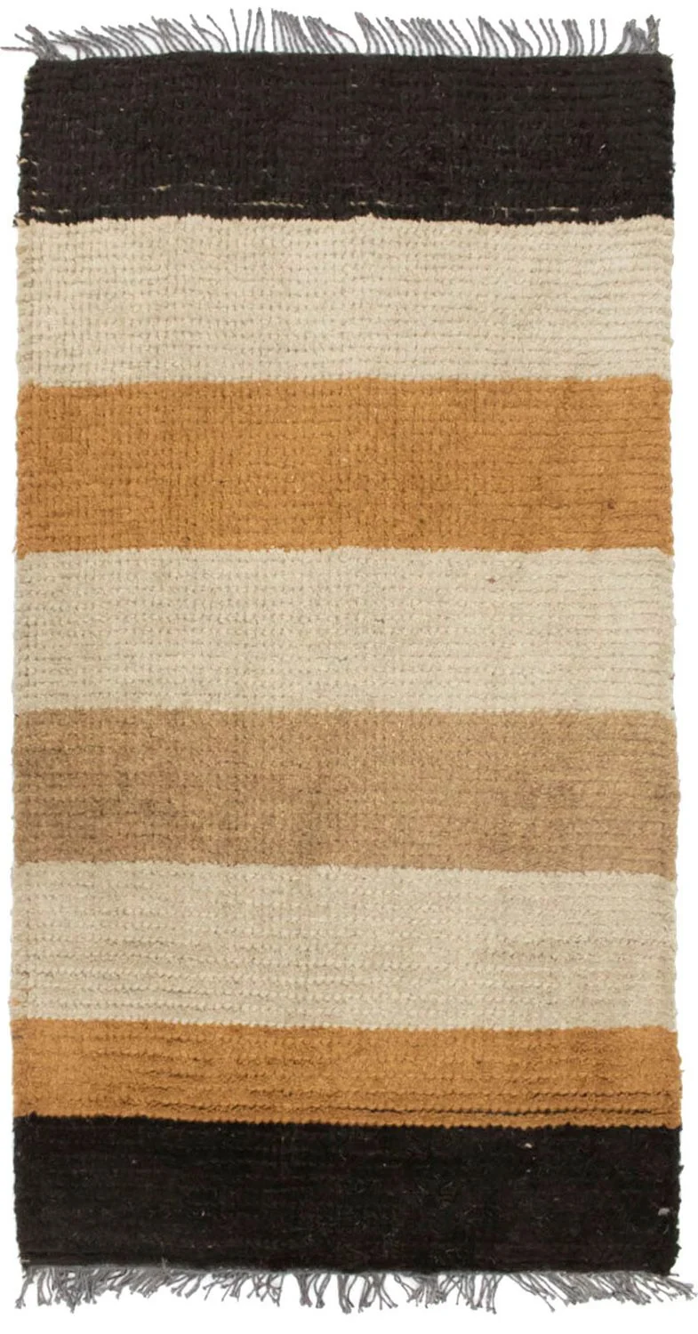 Nepal Teppich 70x140cm - Wollteppich - mehrfarbig