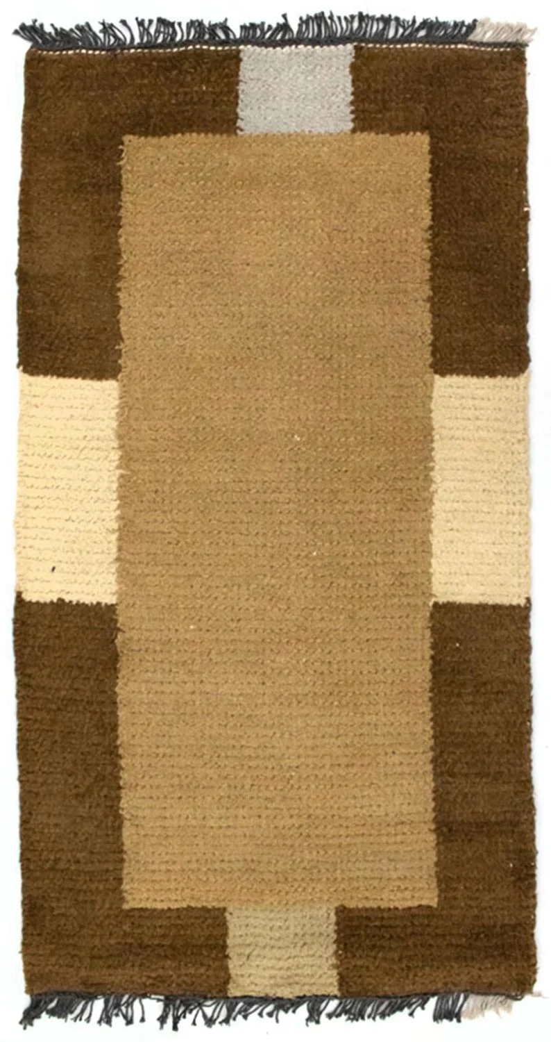 Nepal Teppich 70x140cm - Wollteppich - mehrfarbig