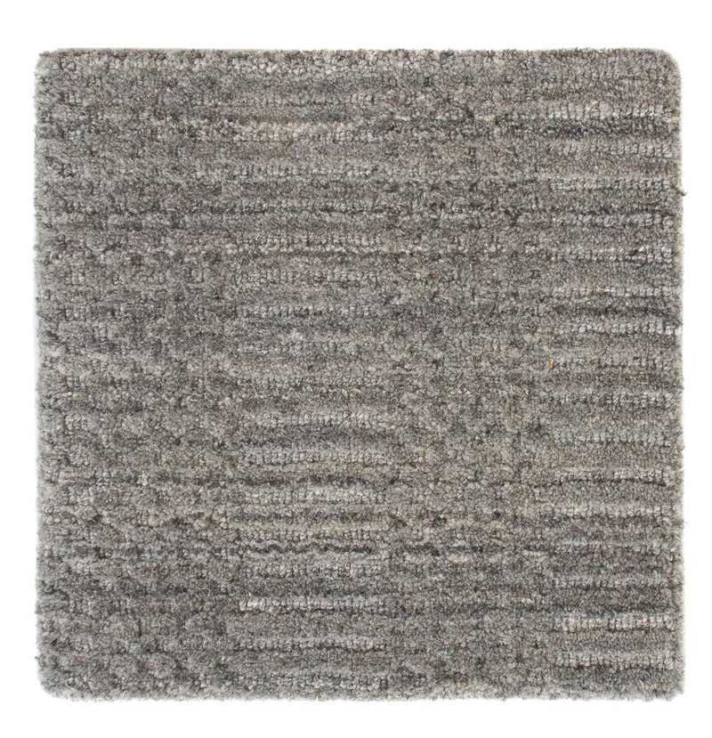 Wollteppich 30x30cm - grau