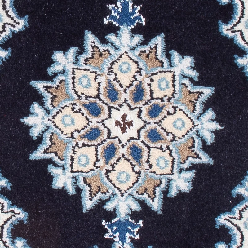 Perserteppich - Nain - Royal - 40 x 60 cm - dunkelblau