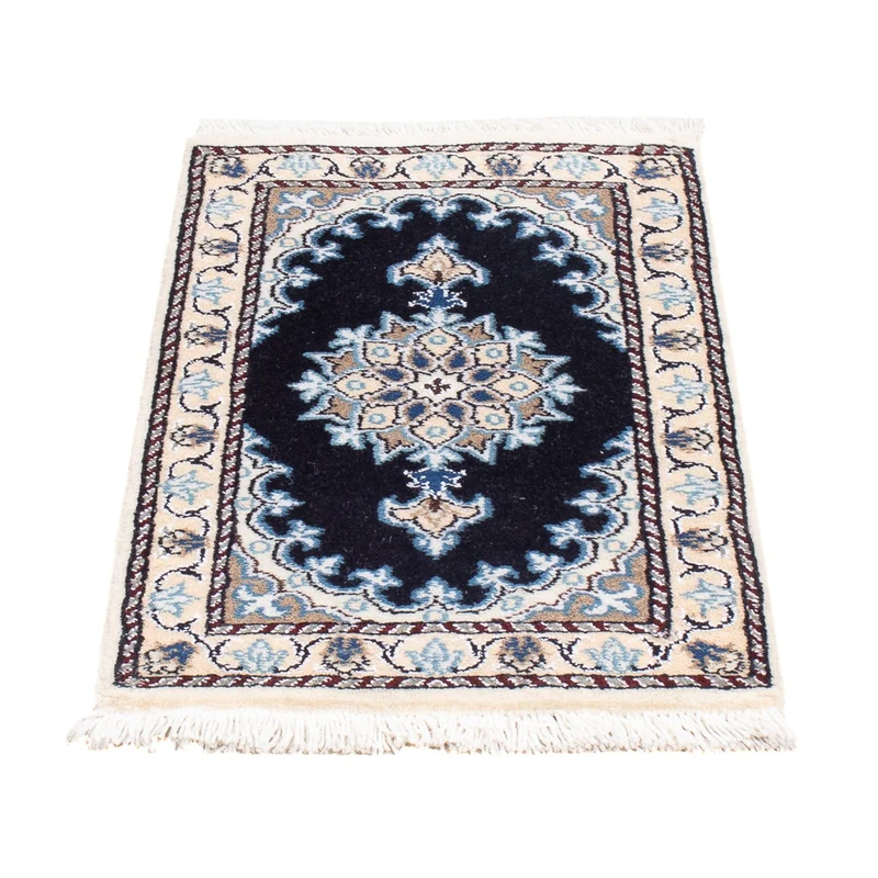 Perserteppich - Nain - Royal - 40 x 60 cm - dunkelblau