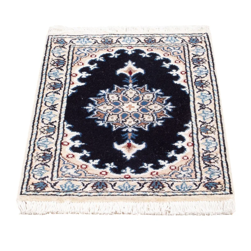 Perserteppich - Nain - Royal - 40 x 60 cm - dunkelblau