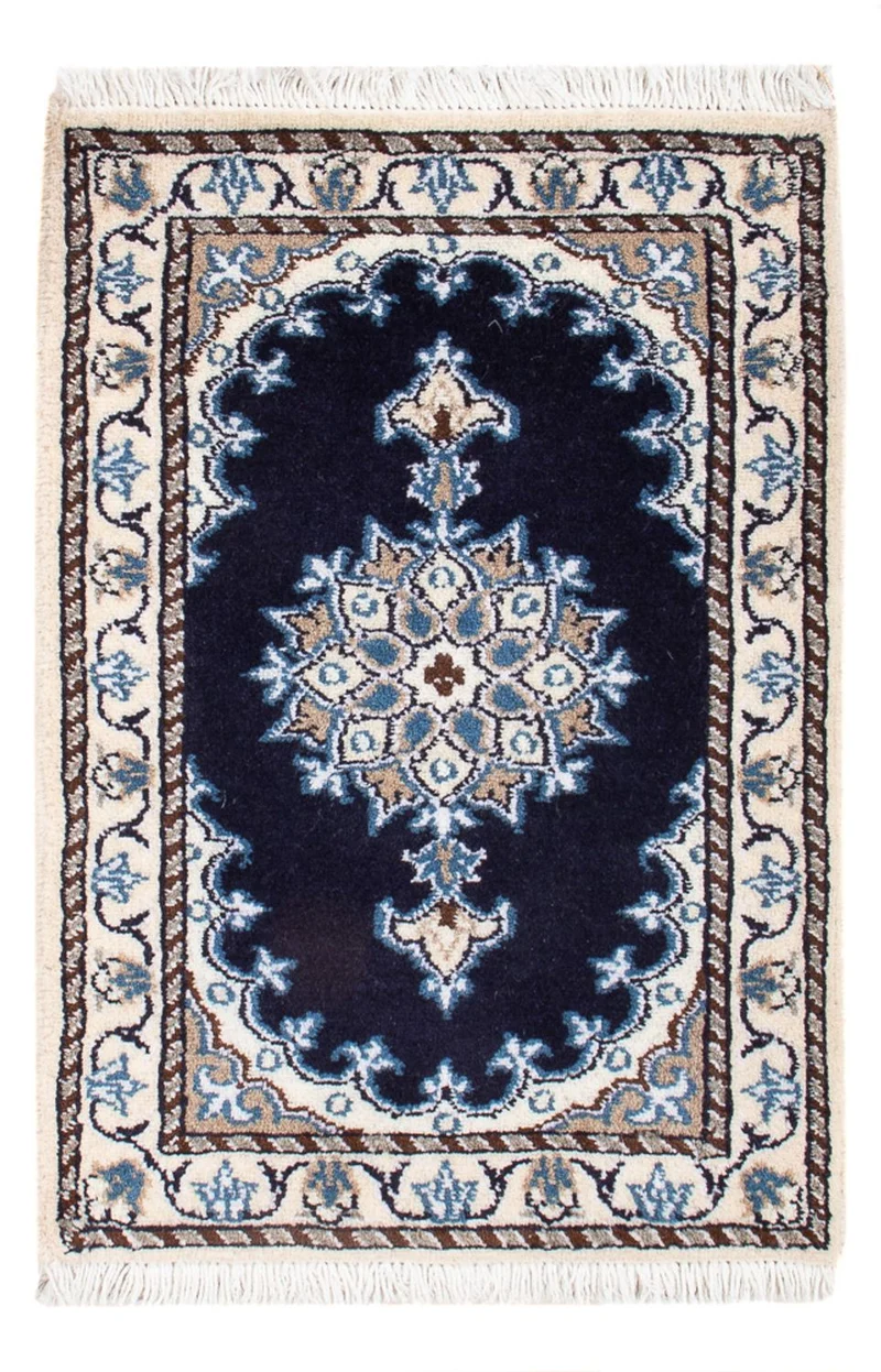 Nain - 9La Teppich 40x60cm - Perserteppich - dunkelblau