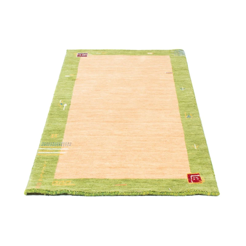 Gabbeh Teppich Indus 70x140cm - Wollteppich - beige