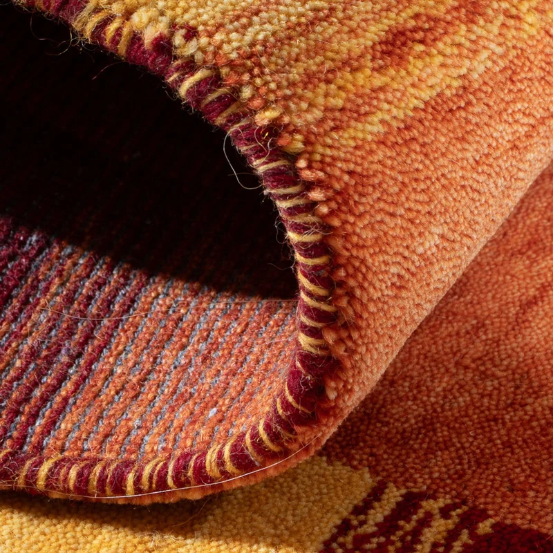Gabbeh Teppich Indus 70x140cm - Wollteppich - mehrfarbig