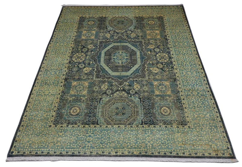 Ziegler Teppich 250 x 315 cm - seeblau