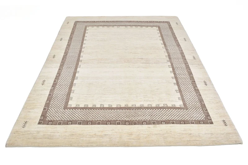 Gabbeh Teppich - Loribaft Perser 176 x 242 cm - beige