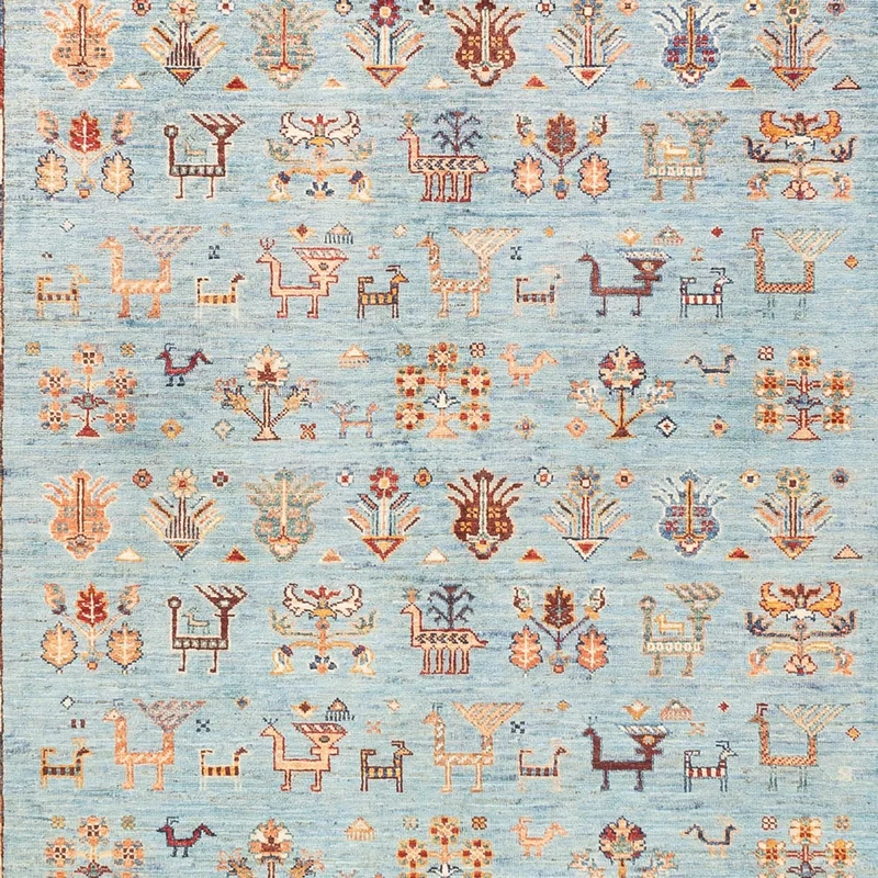 Ziegler Teppich - Ariana - 213 x 312 cm - hellblau
