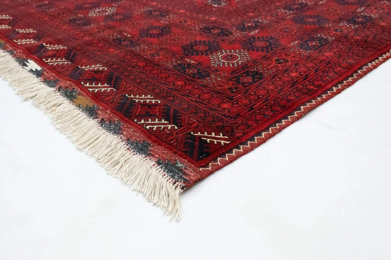 Afghan Teppich - Buchara 200 x 298 cm - dunkelrot