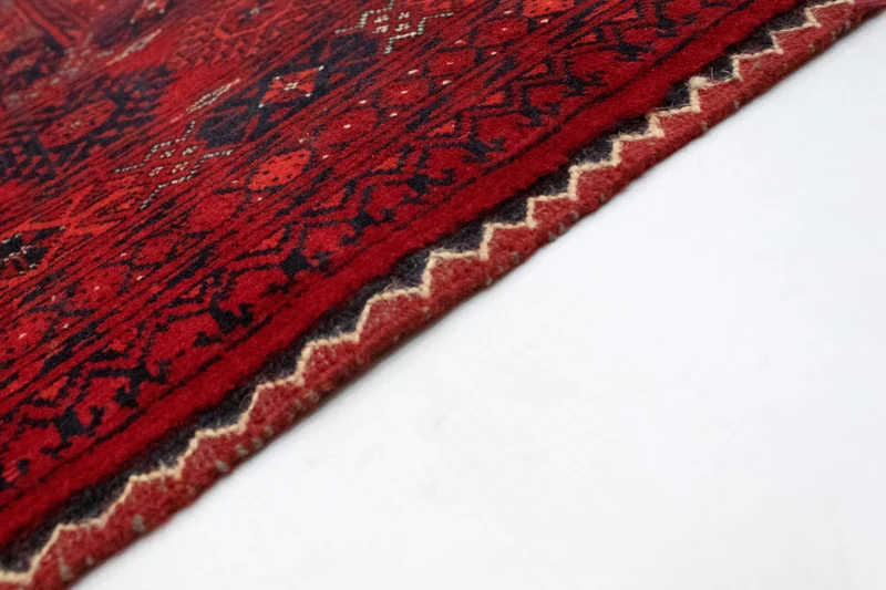 Afghan Teppich - Buchara 200 x 298 cm - dunkelrot