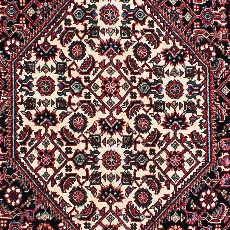 Perserteppich - Bidjar - Royal 131 x 204 cm Teppichbrücke - hellrot