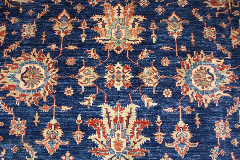 Ziegler Teppich - Kazak 246 x 303 cm - blau