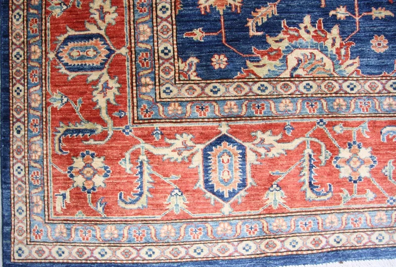 Ziegler Teppich - Kazak 246 x 303 cm - blau