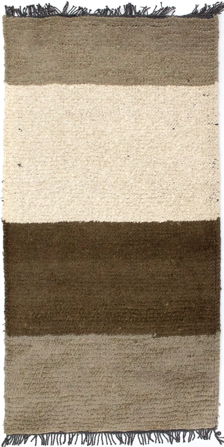 Nepal Teppich 70x140cm - Wollteppich - mehrfarbig