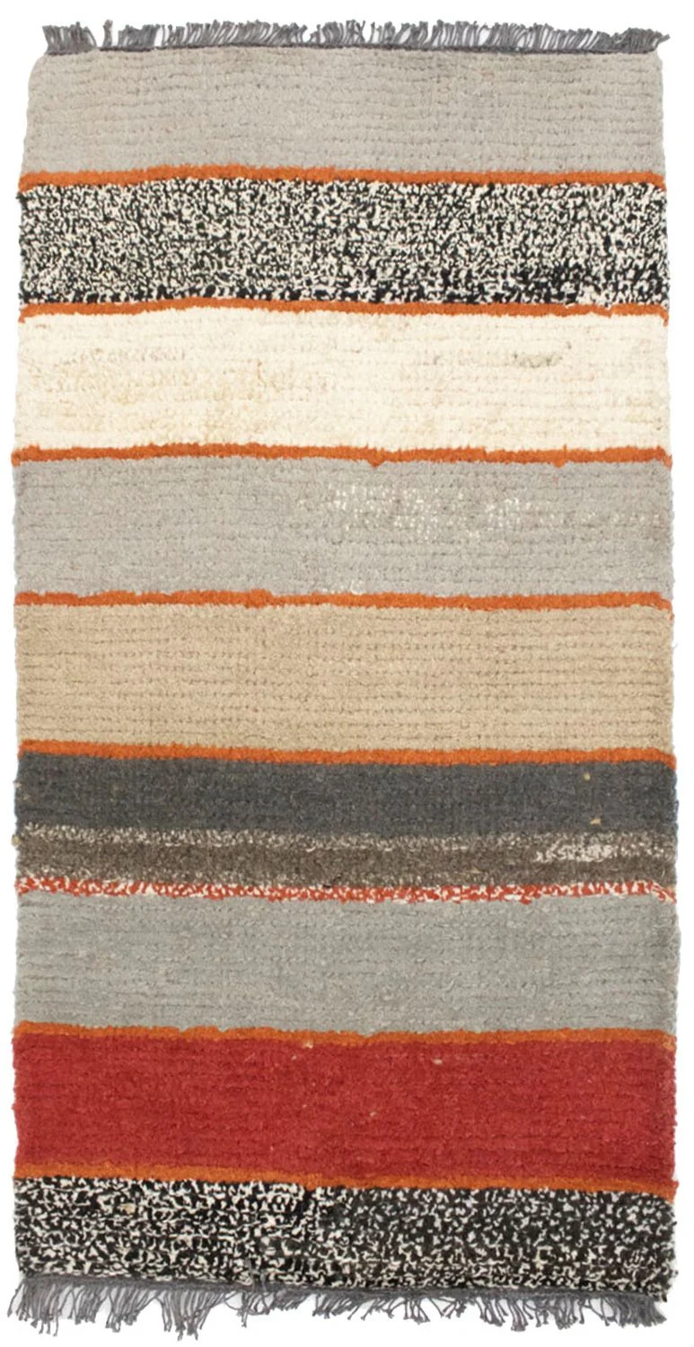 Nepal Teppich 70x140cm - Wollteppich - mehrfarbig