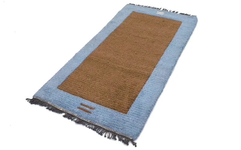 Nepal Teppich 70 x 140 cm - braun