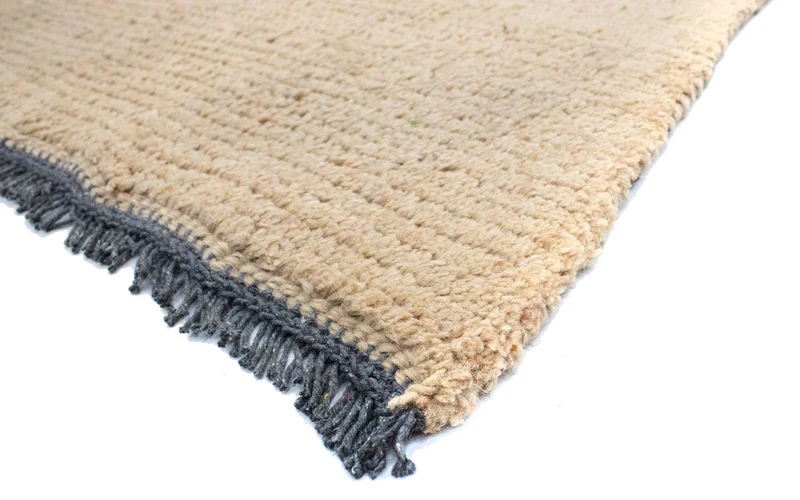 Nepal Teppich 70x140cm - Wollteppich - beige
