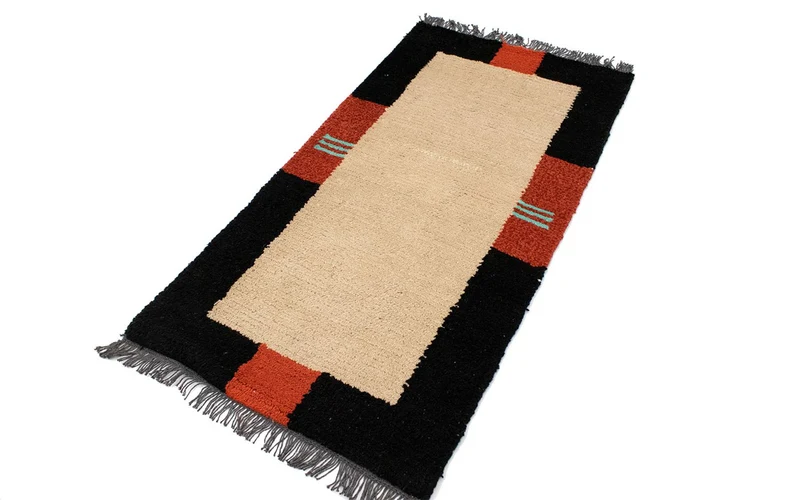 Nepal Teppich 70 x 140 cm - beige