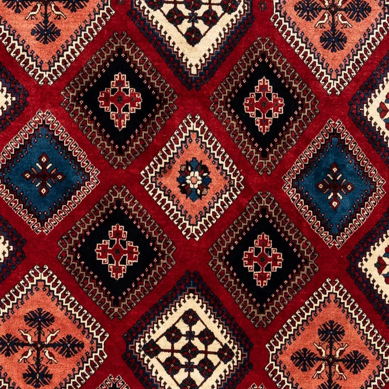Perserteppich - Nomadic 252 x 290 cm - dunkelrot