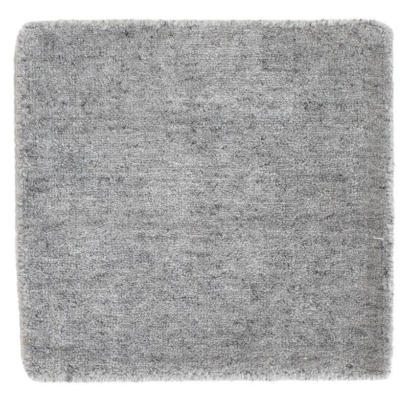 Wollteppich quadratisch - 30 x 30 cm - grau