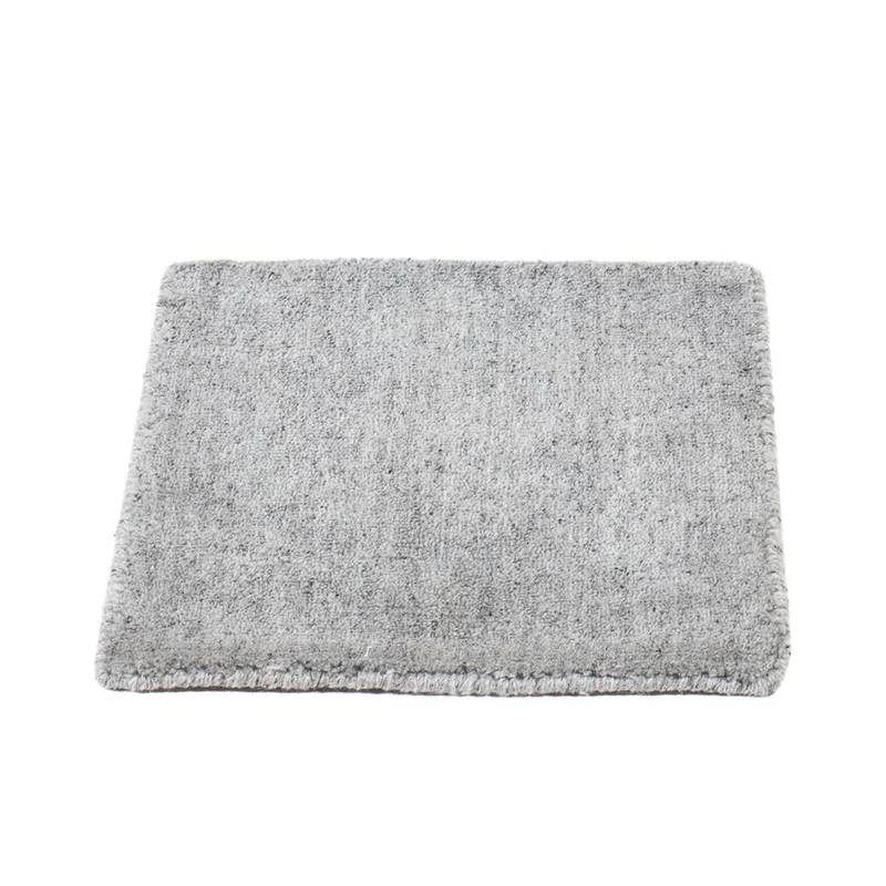Wollteppich quadratisch - 30 x 30 cm - grau