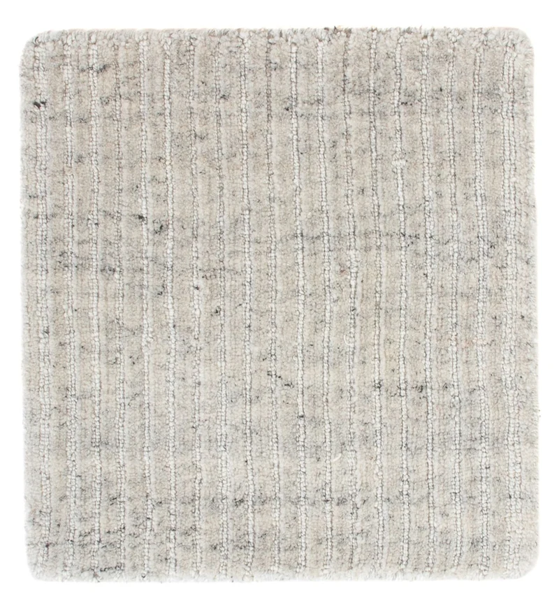 Wollteppich 30x30cm - hellgrau