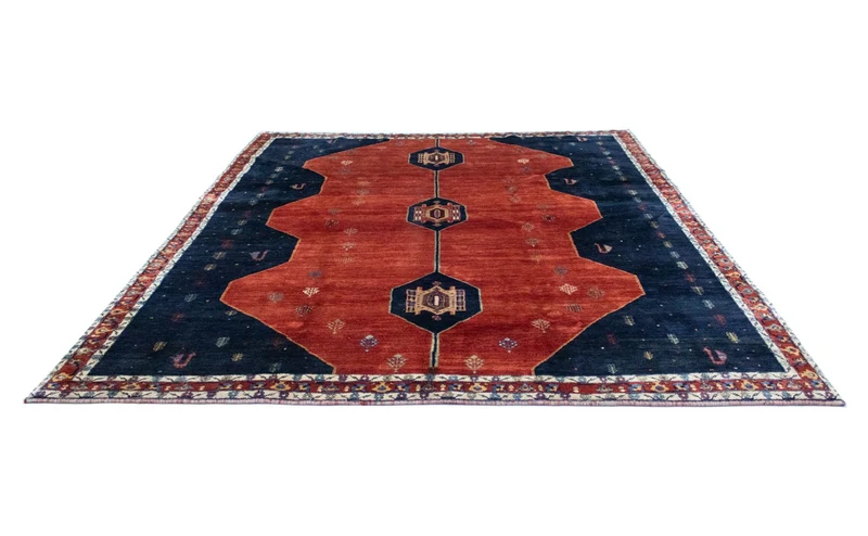 Perserteppich - Nomadic 259 x 292 cm - blau