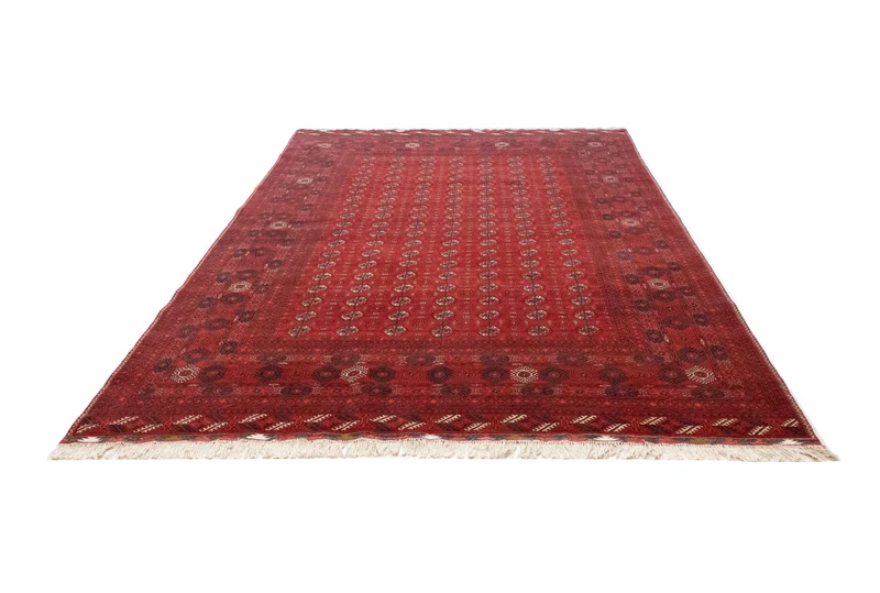Afghan Teppich - Buchara 198 x 299 cm - dunkelrot