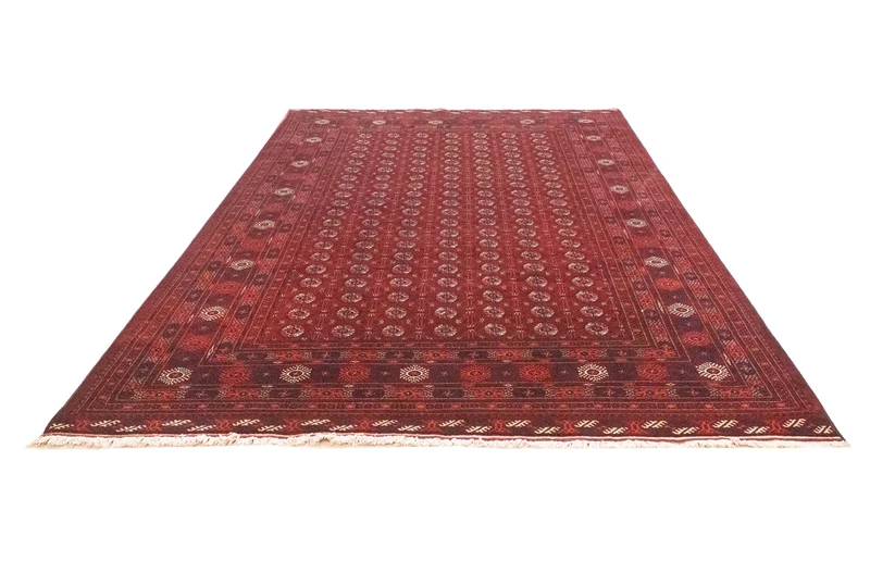 Afghan Teppich - Buchara 196 x 301 cm - dunkelrot