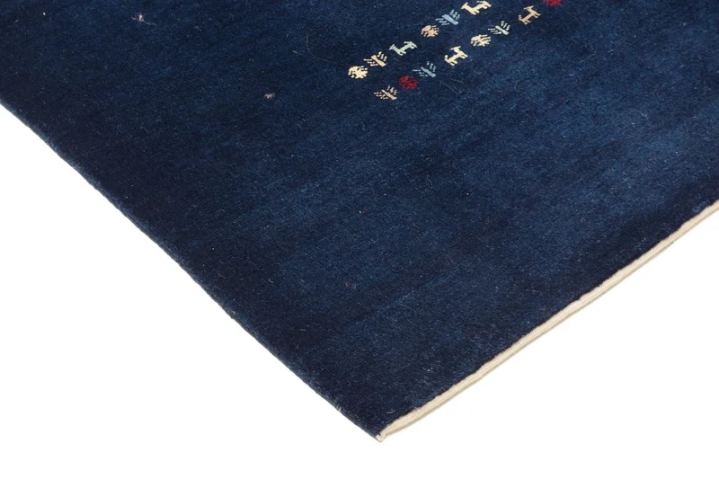 Gabbeh Teppich - Loribaft Perser 154 x 209 cm - blau
