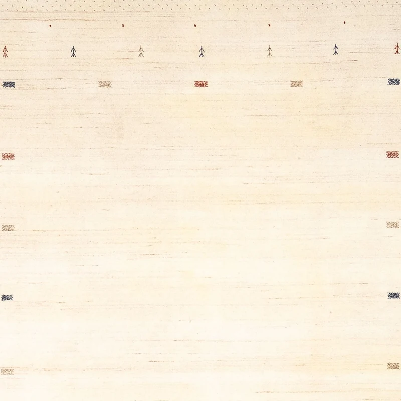 Gabbeh Teppich - Loribaft Indus 254 x 346 cm - beige