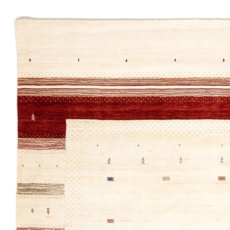 Gabbeh Teppich - Loribaft Indus 254 x 346 cm - beige
