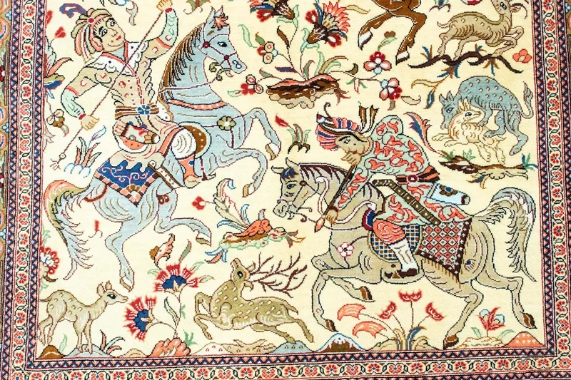 Seidenteppich - Ghom Seide - Premium 77 x 121 cm Teppichbrücke
