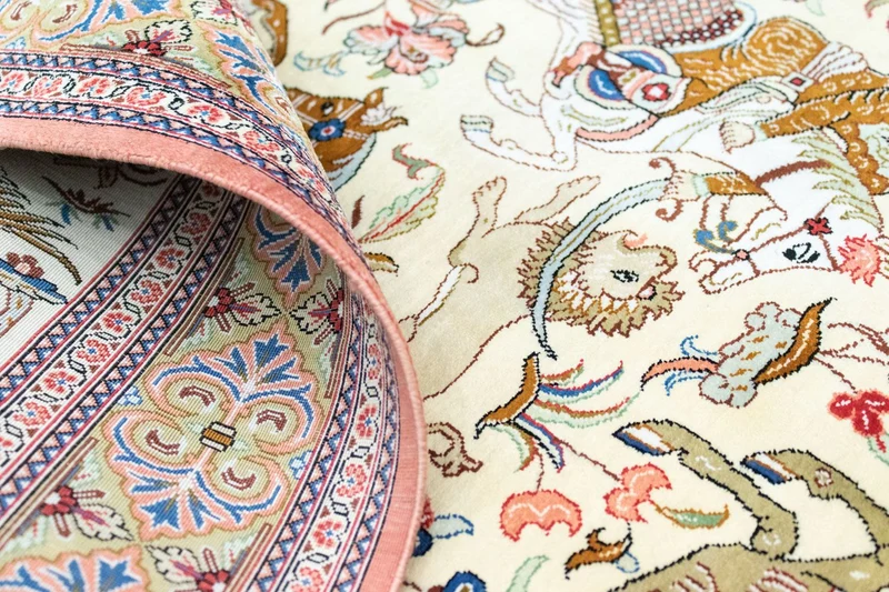 Seidenteppich - Ghom Seide - Premium 77 x 121 cm Teppichbrücke