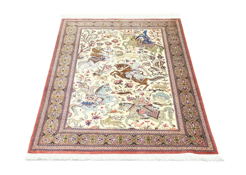 Seidenteppich - Ghom Seide - Premium 77 x 121 cm Teppichbrücke