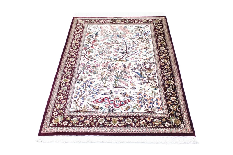 Seidenteppich - Ghom Seide - Premium 80 x 123 cm Teppichbrücke