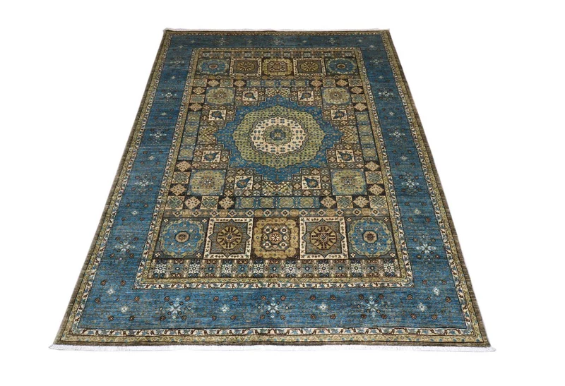 Ziegler Teppich 210 x 274 cm - blau