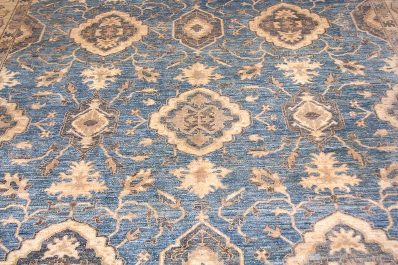 Ziegler Teppich 269 x 375 cm - blau
