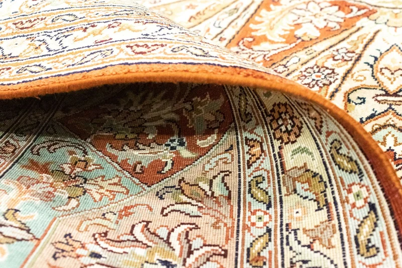 Seidenteppich - Kaschmir Seide 185 x 270 cm Teppich Wohnzimmer