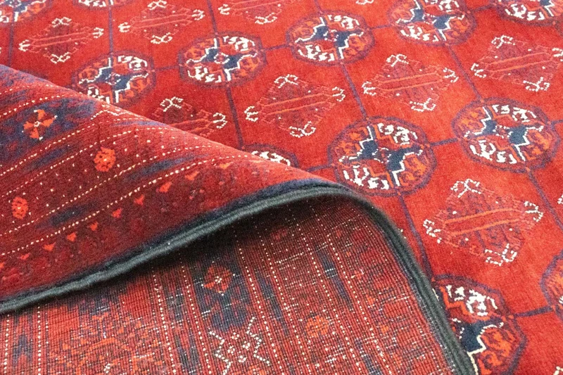 Afghan Teppich - Buchara 198 x 297 cm - dunkelbraun