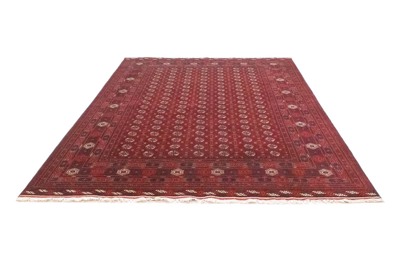 Afghan Teppich - Buchara 198 x 297 cm - dunkelbraun