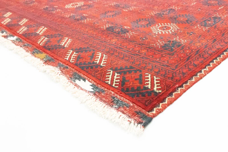 Afghan Teppich - Buchara 200 x 294 cm - dunkelrot