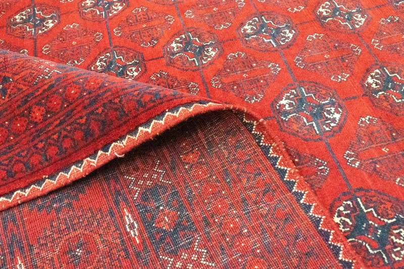 Afghan Teppich - Buchara 200 x 294 cm - dunkelrot