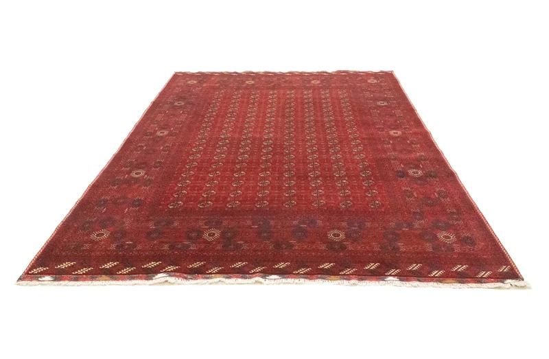 Afghan Teppich - Buchara 200 x 294 cm - dunkelrot