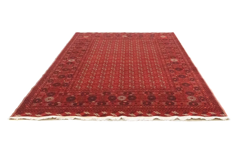 Afghan Teppich - Buchara 199 x 295 cm - dunkelrot
